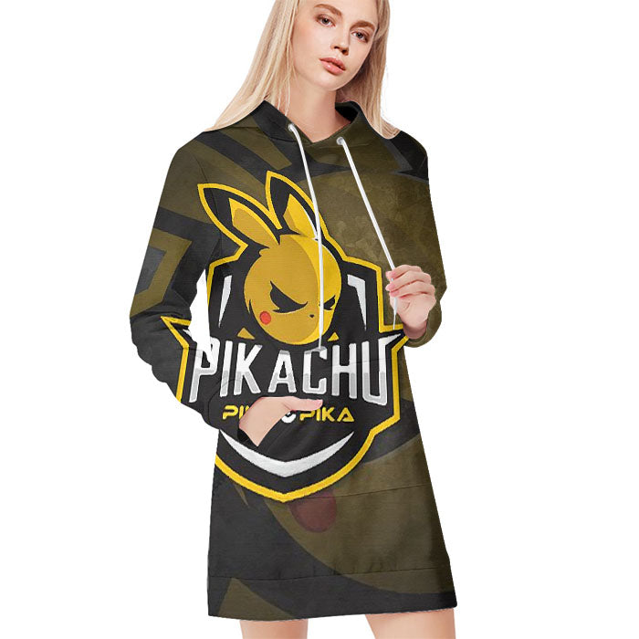 Pokemon Pikachu Happy Face All Over Print Blanket Hoodie