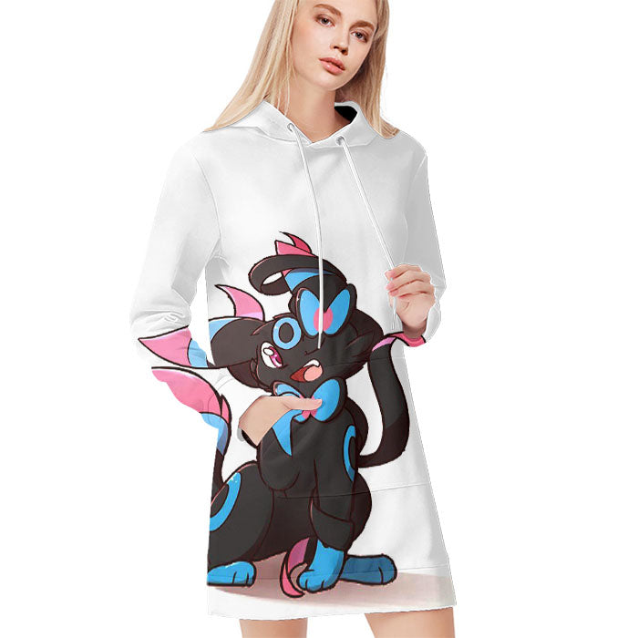 Pokemon Umbreon Diamond All Over Print Blanket Hoodie