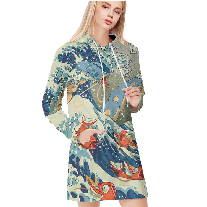 Pokemon Water Type Collections All Over Print Blanket Hoodie