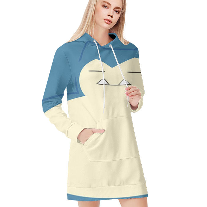 Snorlax Or Kabigon All Over Print Blanket Hoodie