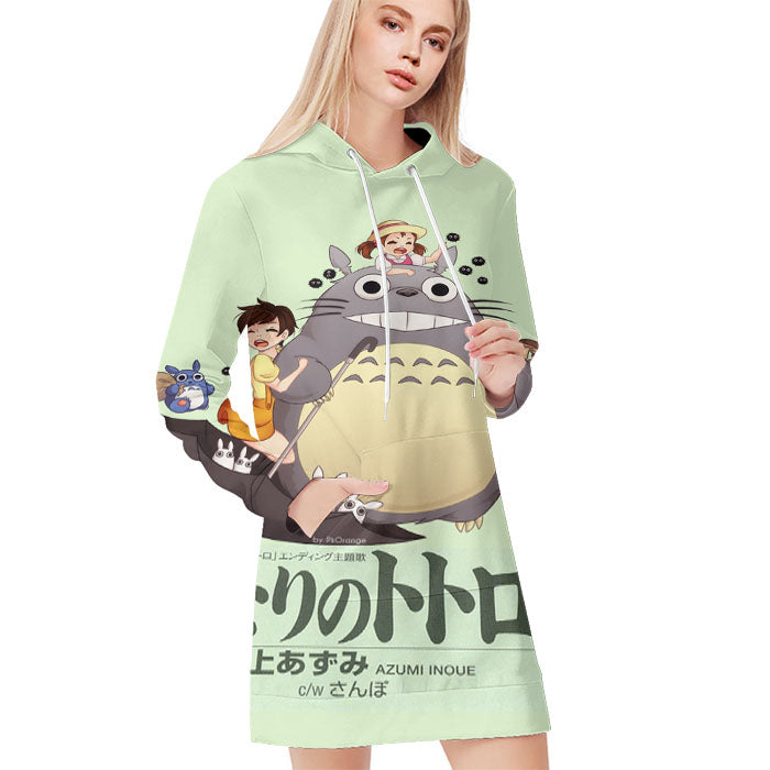 Tonari No Totoro Minimalist All Over Print Blanket Hoodie