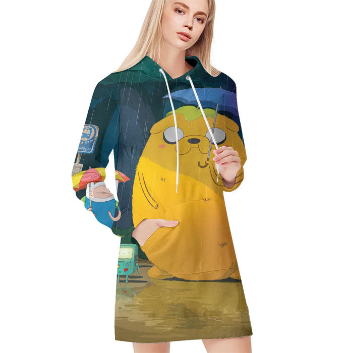Totoro Adventure All Over Print Blanket Hoodie
