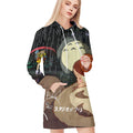 Totoro Adventure Time All Over Print Blanket Hoodie