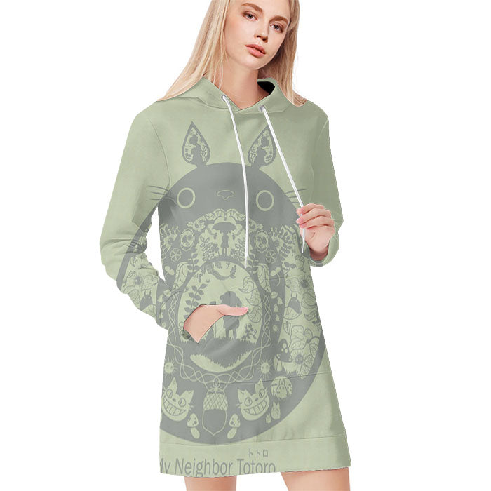 Totoro Landscape All Over Print Blanket Hoodie