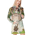 Totoro Pikachu All Over Print Blanket Hoodie
