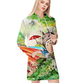 Totoro Studio Ghibli All Over Print Blanket Hoodie