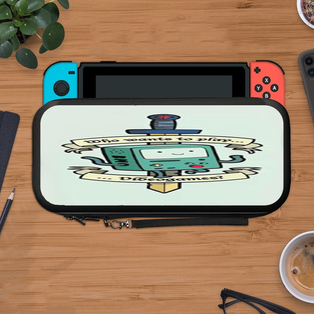 Adventure Time - Who Want To Play Video Games Protective Carry Switch Nintendo Switch 2 Case