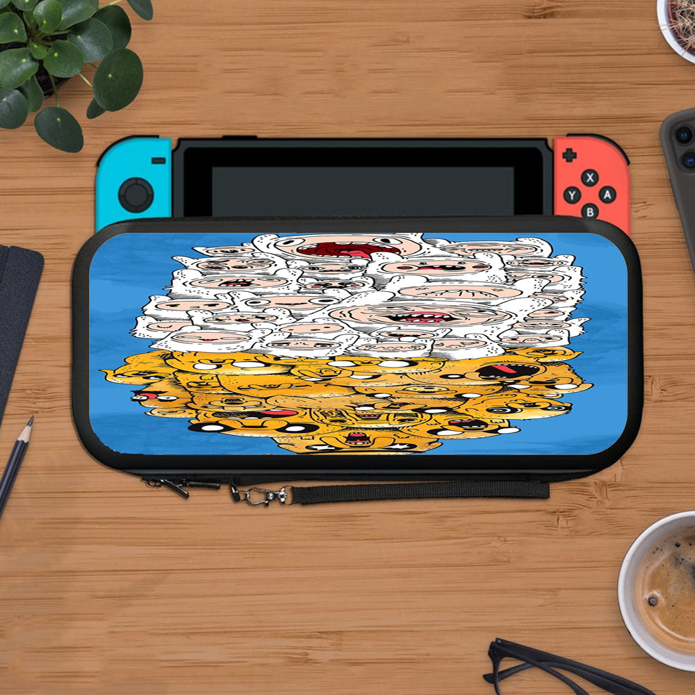 Adventure Time Doodle Yellow White Protective Carry Switch Nintendo Switch 2 Case