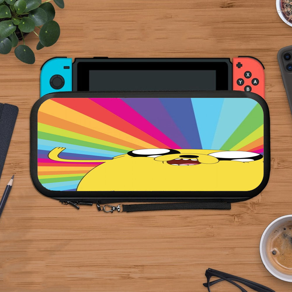 Adventure Time Funny Jake Rainbow Protective Carry Switch Nintendo Switch 2 Case