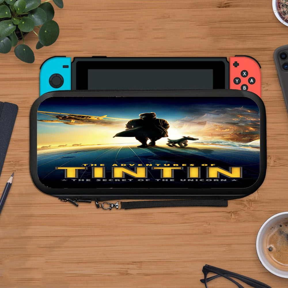 Adventures Of Tintin Poster Wallpaper Protective Carry Switch Nintendo Switch 2 Case