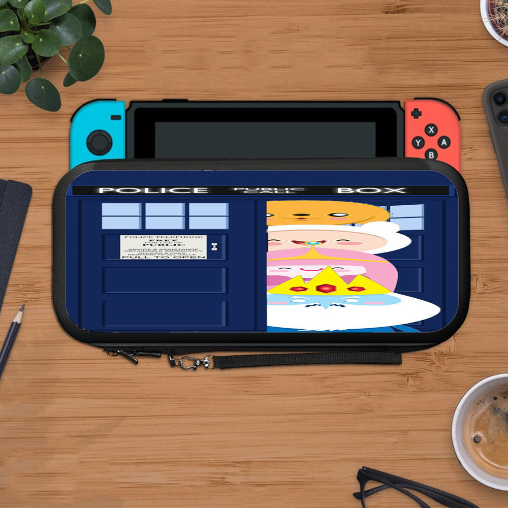 Adventurre Time Character Dr Who Tardis Protective Carry Switch Nintendo Switch 2 Case