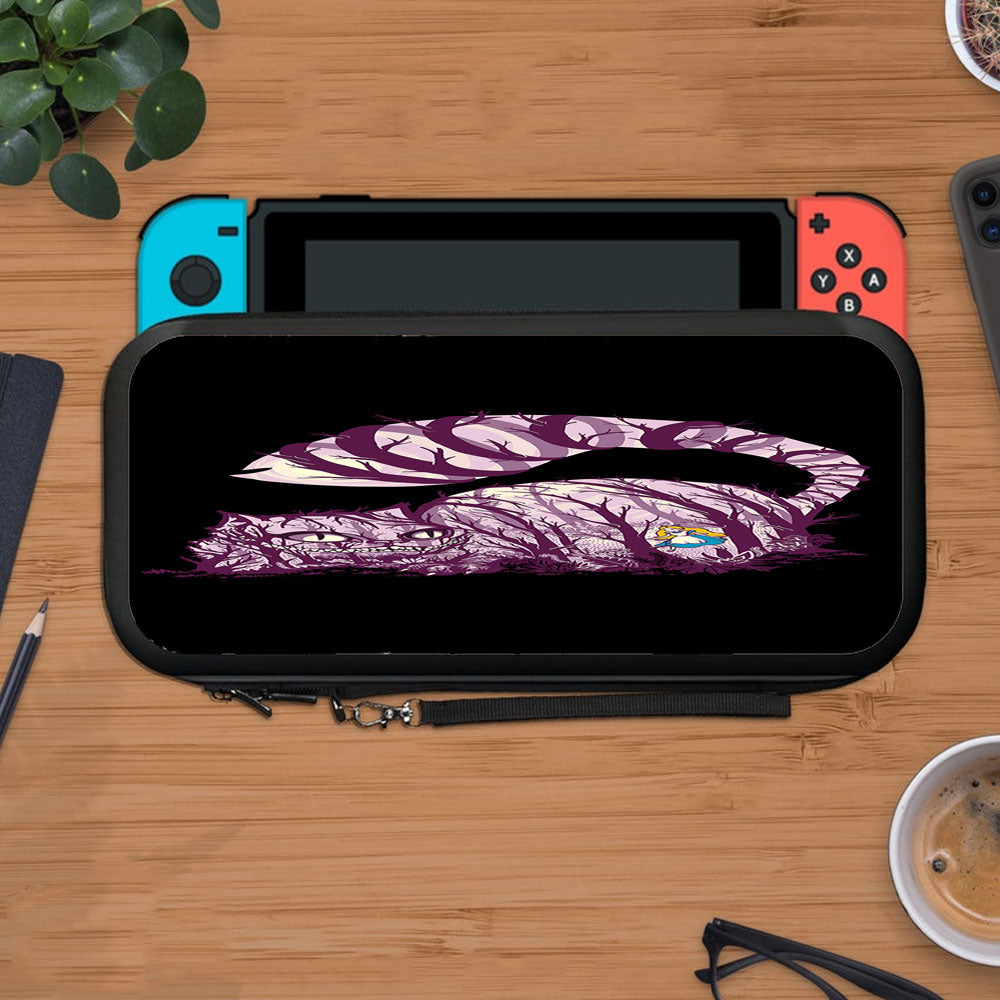 Alice Cheshire Cat Art Purple Protective Carry Switch Nintendo Switch 2 Case