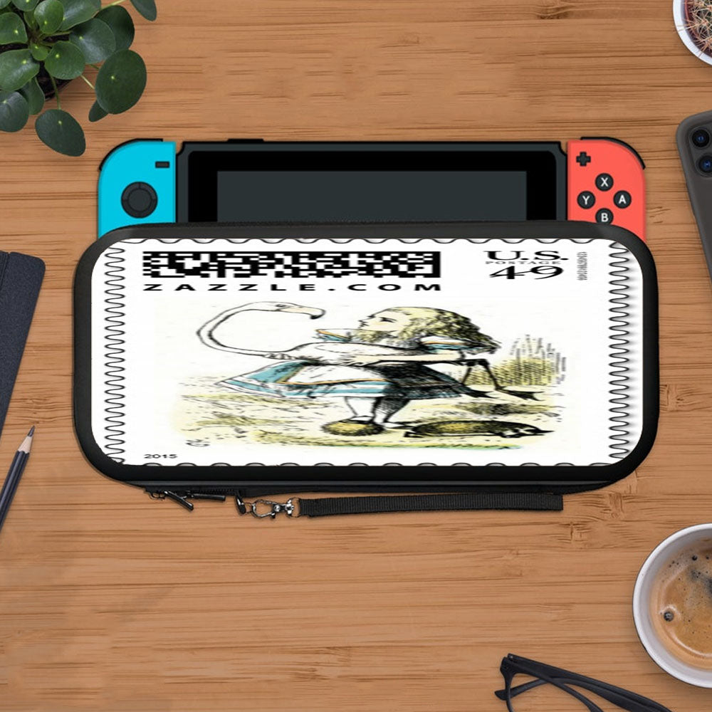 Alice In Wonderland Flamingo Stamp Protective Carry Switch Nintendo Switch 2 Case