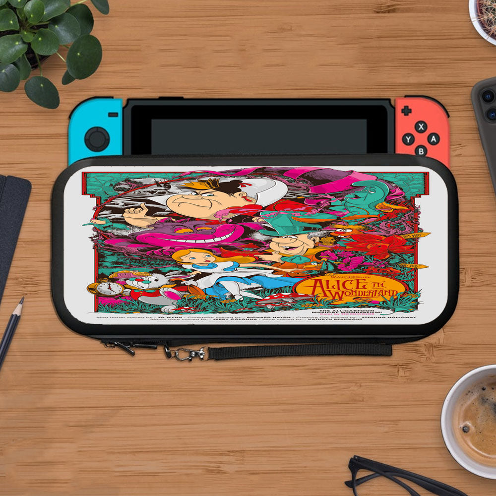 Alice In Wonderland Illustration Protective Carry Switch Nintendo Switch 2 Case
