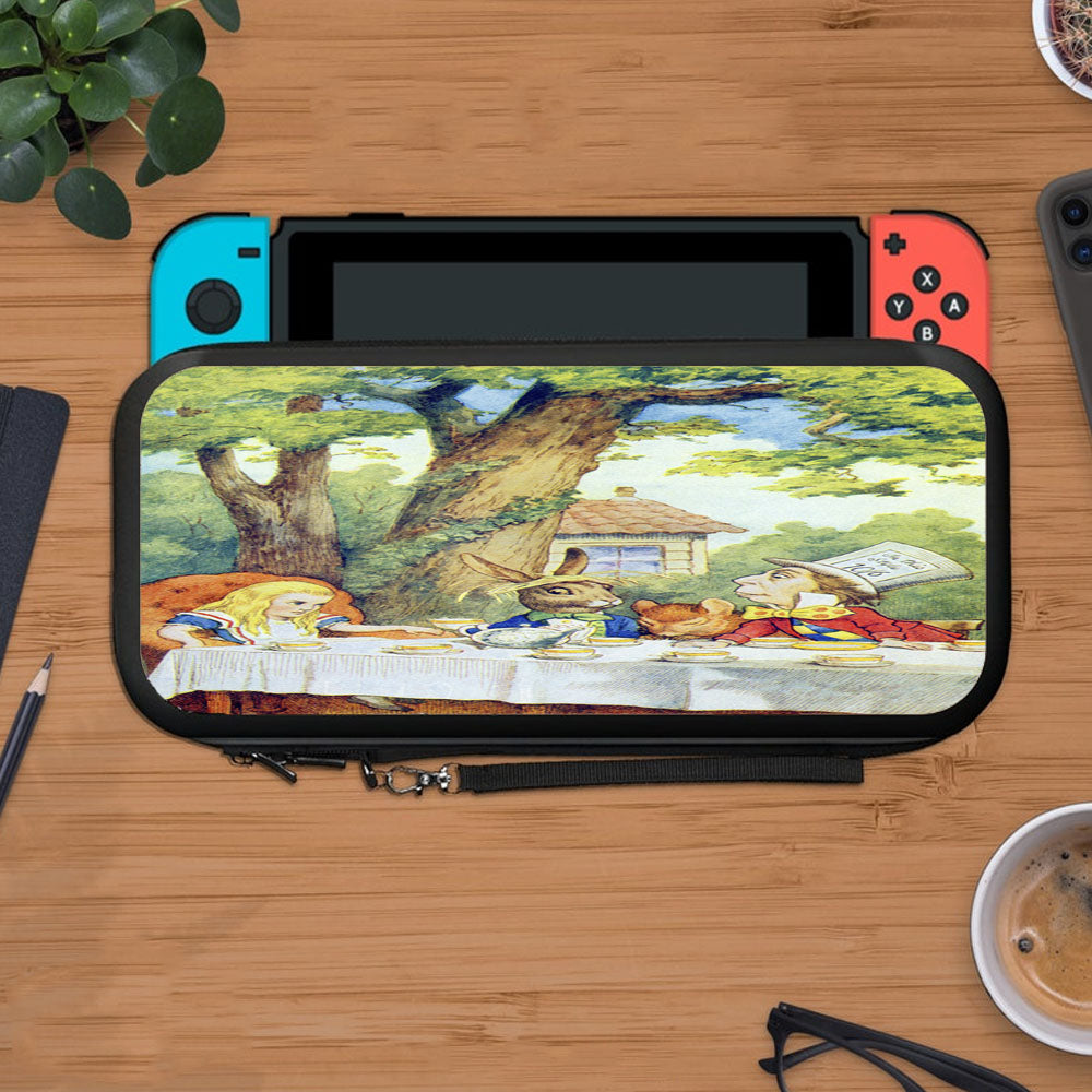 Alice In Wonderland Mad Hatters Tea Party Protective Carry Switch Nintendo Switch 2 Case