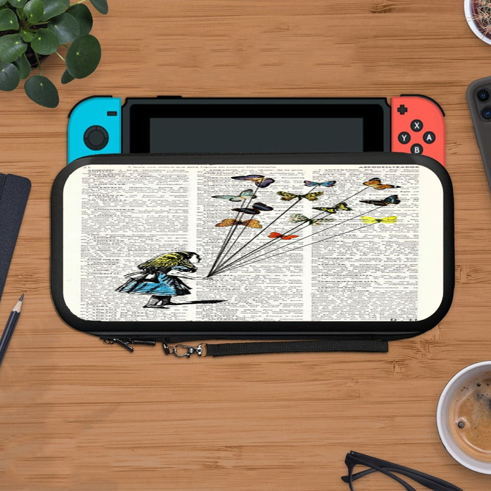Alice In Wonderland Madhatter Chershire Cat Protective Carry Switch Nintendo Switch 2 Case