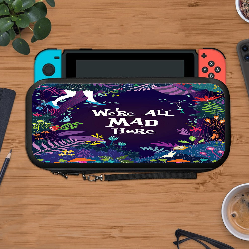 Alice We%27Re All Mad Here Protective Carry Switch Nintendo Switch 2 Case