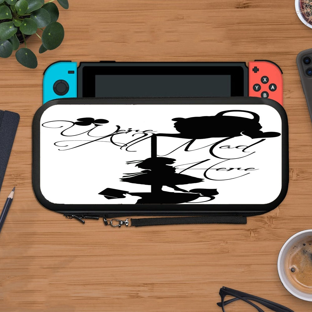 Alices Adventures In Wonderland Vector Siluet Protective Carry Switch Nintendo Switch 2 Case