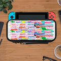 All Peppa Pig Family Cartoon Characters Sticker Collage Protective Carry Switch Nintendo Switch 2 Case