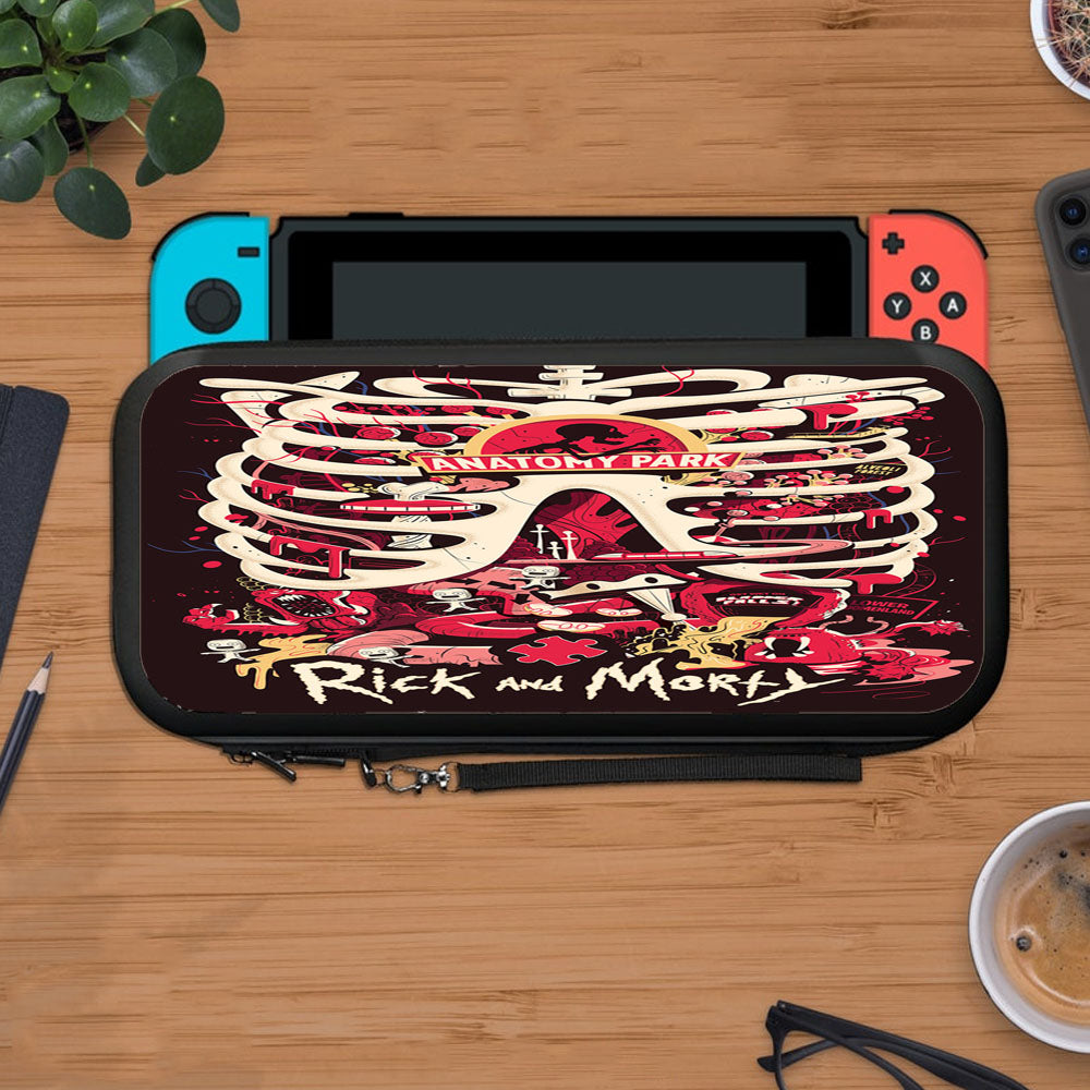 Anatomy Park Doodle Art Rick And Morty Protective Carry Switch Nintendo Switch 2 Case