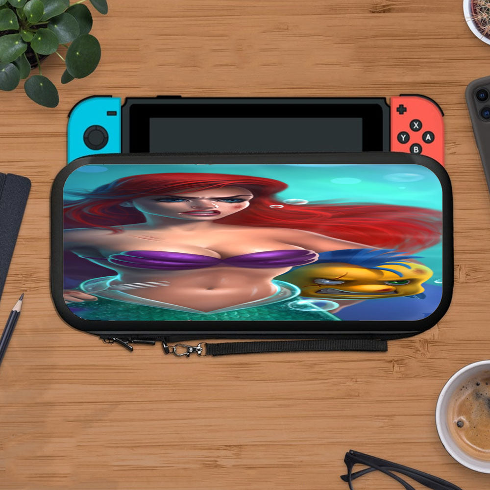 Angry Ariel Mermaid Protective Carry Switch Nintendo Switch 2 Case