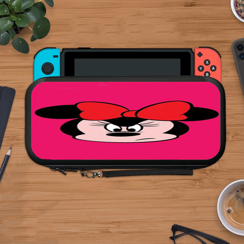 Angry Face Minnie Mouse Protective Carry Switch Nintendo Switch 2 Case