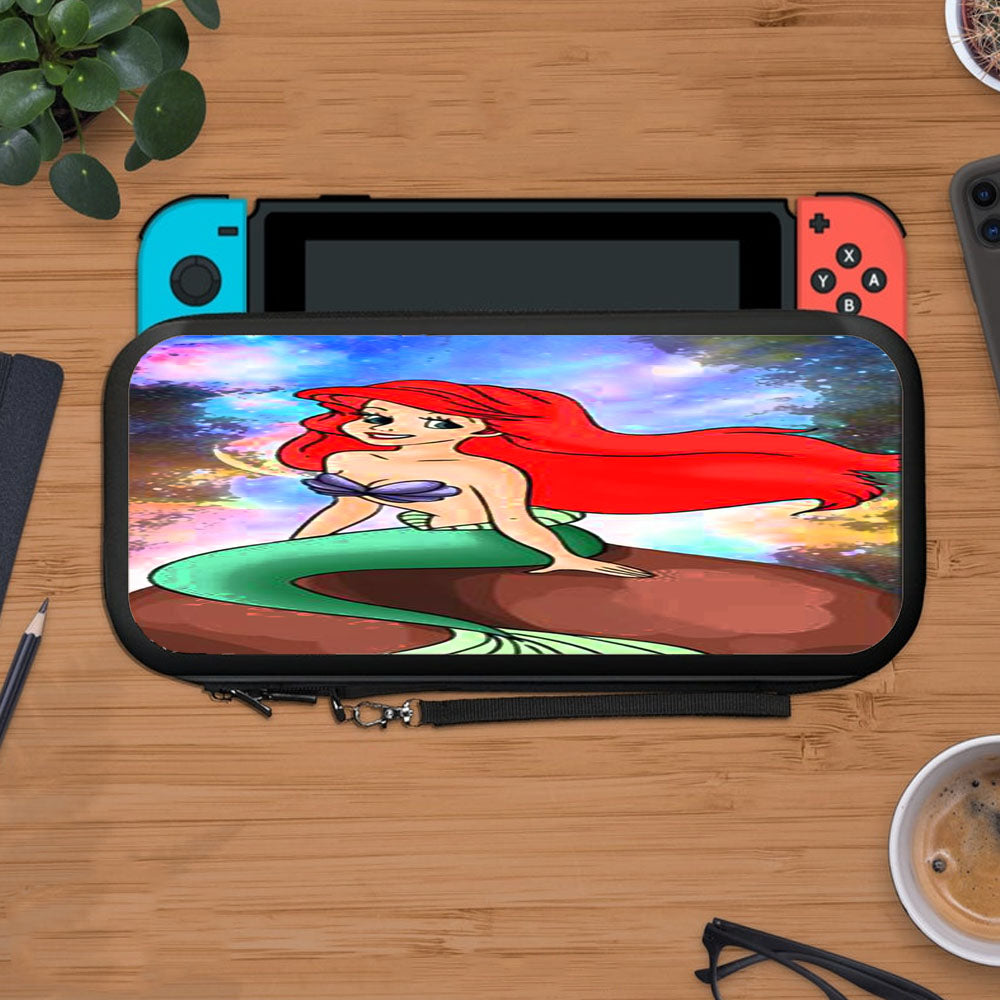 Ariel Little Mermaid In Galaxy Space Protective Carry Switch Nintendo Switch 2 Case
