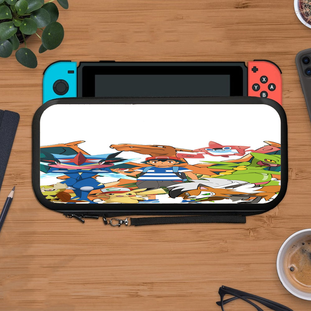 Ash Ketchum With Pokemon Collections Protective Carry Switch Nintendo Switch 2 Case
