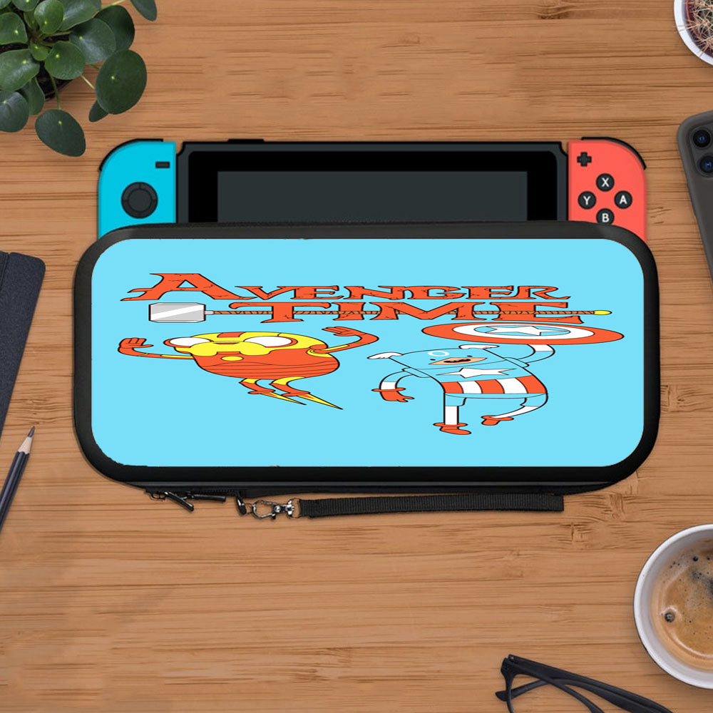 Avenger Adventure Time Blue Wallpaper Protective Carry Switch Nintendo Switch 2 Case