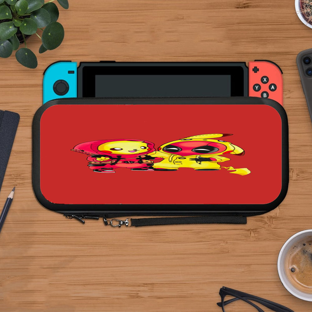 Baby Deadpool And Baby Pikachu Drawing Protective Carry Switch Nintendo Switch 2 Case