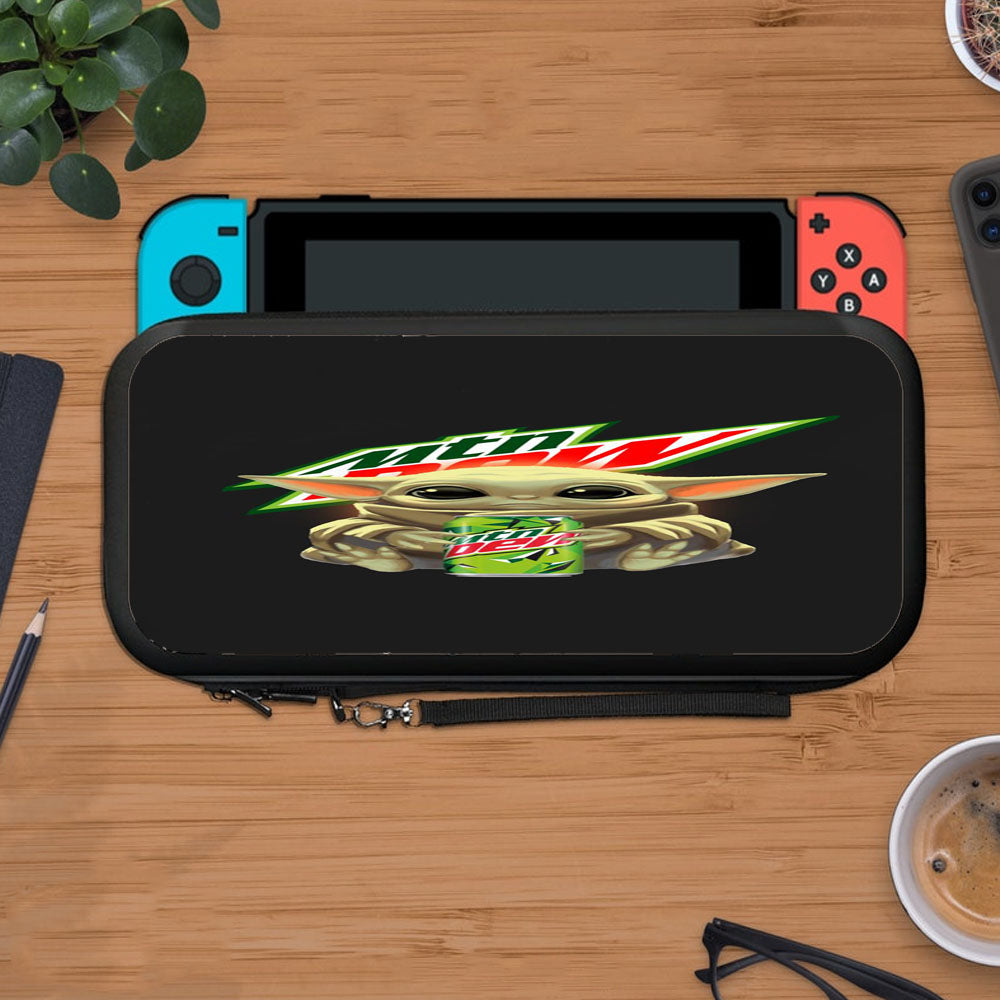 Baby Yoda Hug Mtn Mountain Dew Protective Carry Switch Nintendo Switch 2 Case