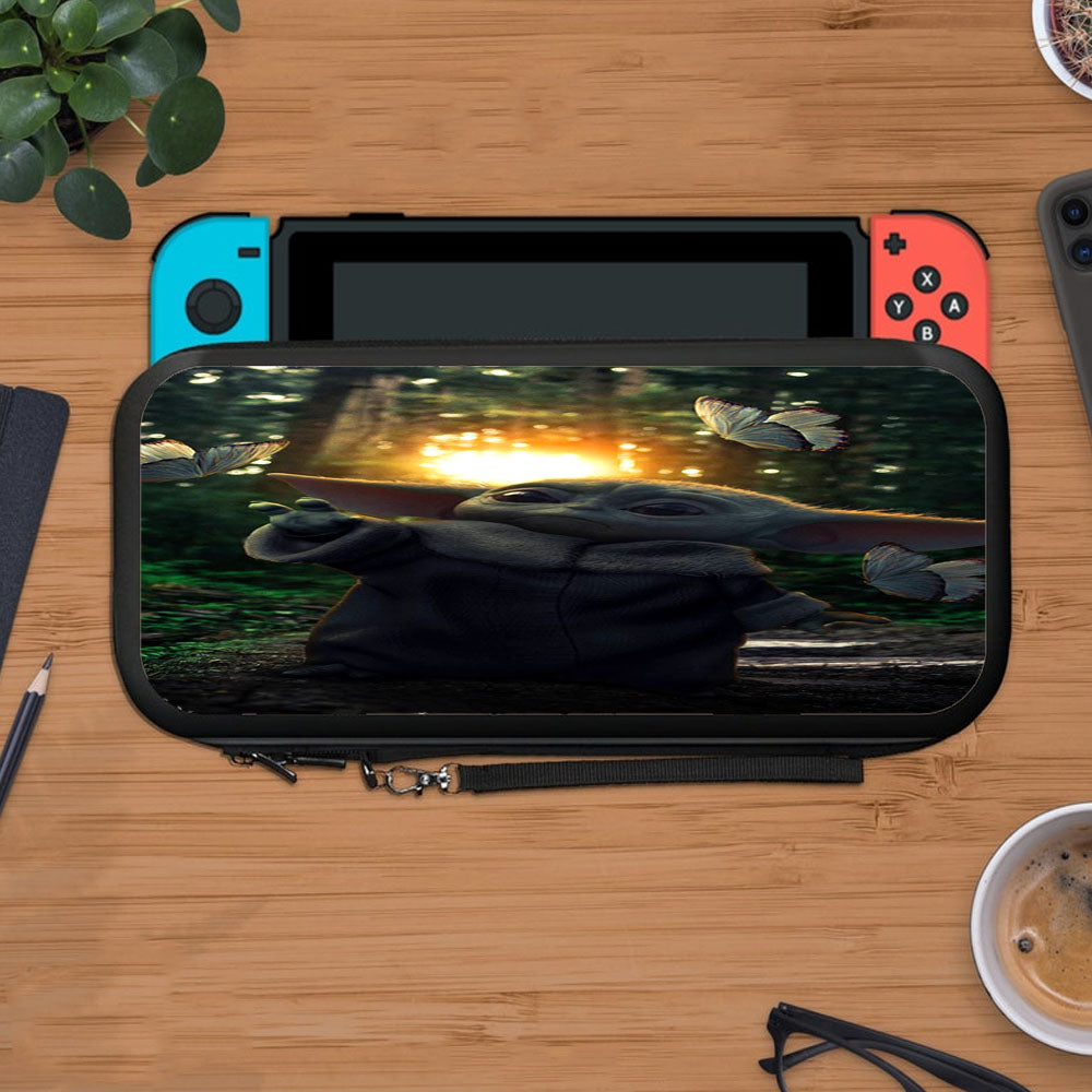 Baby Yoda In The Forest Love Butterfly Protective Carry Switch Nintendo Switch 2 Case