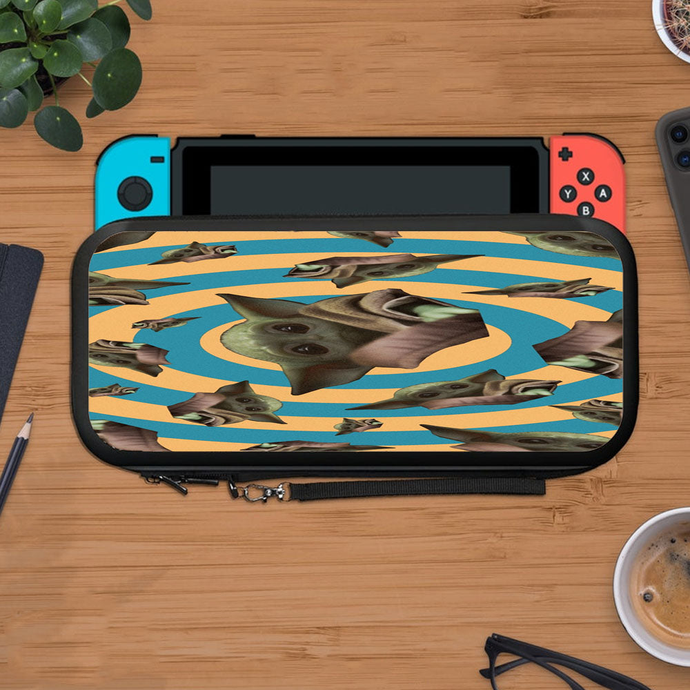 Baby Yoda Spiral Shape Wallpaper Protective Carry Switch Nintendo Switch 2 Case