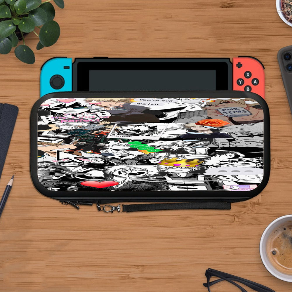 Bakugo Angry Bnha Comic Collage Protective Carry Switch Nintendo Switch 2 Case