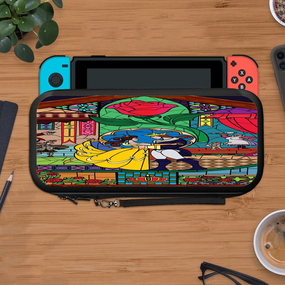 Beauty And The Beast Castle Stained Glass Protective Carry Switch Nintendo Switch 2 Case