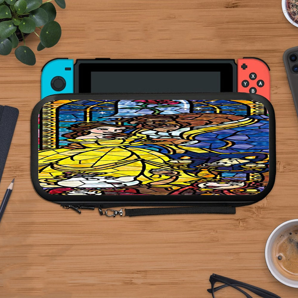 Beauty And The Beast Stained Glass Protective Carry Switch Nintendo Switch 2 Case