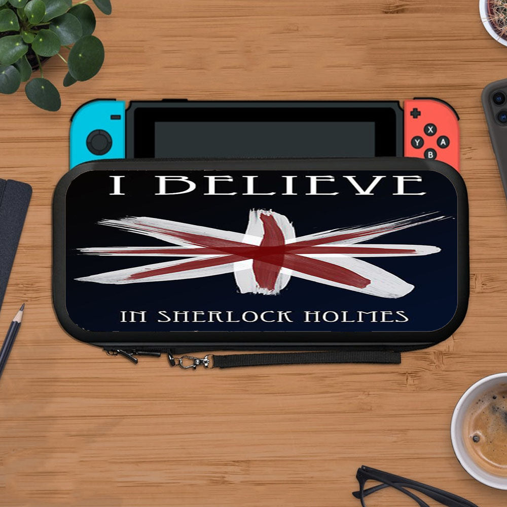 Believe In Sherlock Holmes Protective Carry Switch Nintendo Switch 2 Case