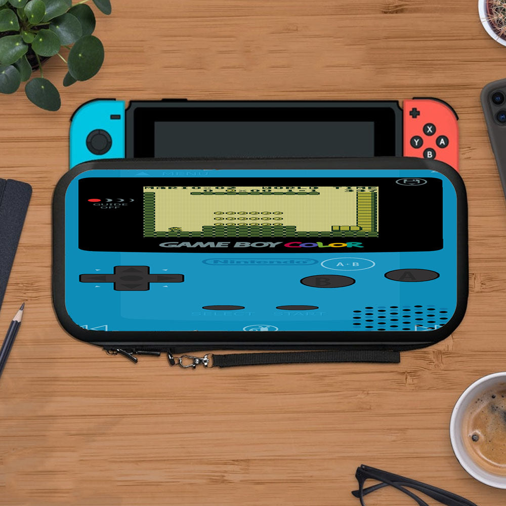Blue Game Boy Nintendo Classic Mario Protective Carry Switch Nintendo Switch 2 Case