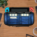 Blue Wood Doctor Who Tardis Door Protective Carry Switch Nintendo Switch 2 Case