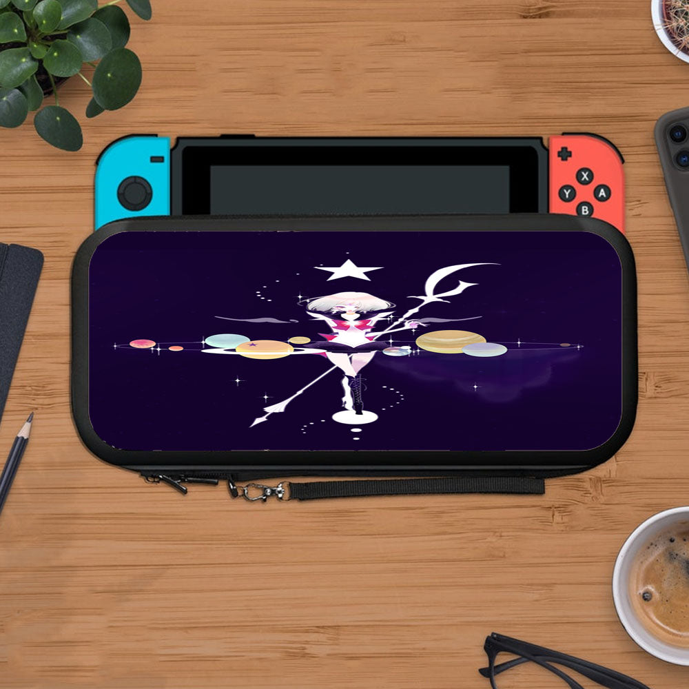 Boots Planets Sailor Moon Purple Weapons Short Hair Sailor Saturn Protective Carry Switch Nintendo Switch 2 Case