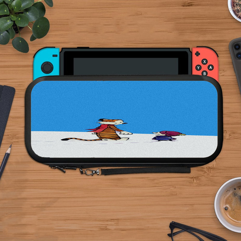 Calvin And Hobbes Christmas Snow Protective Carry Switch Nintendo Switch 2 Case