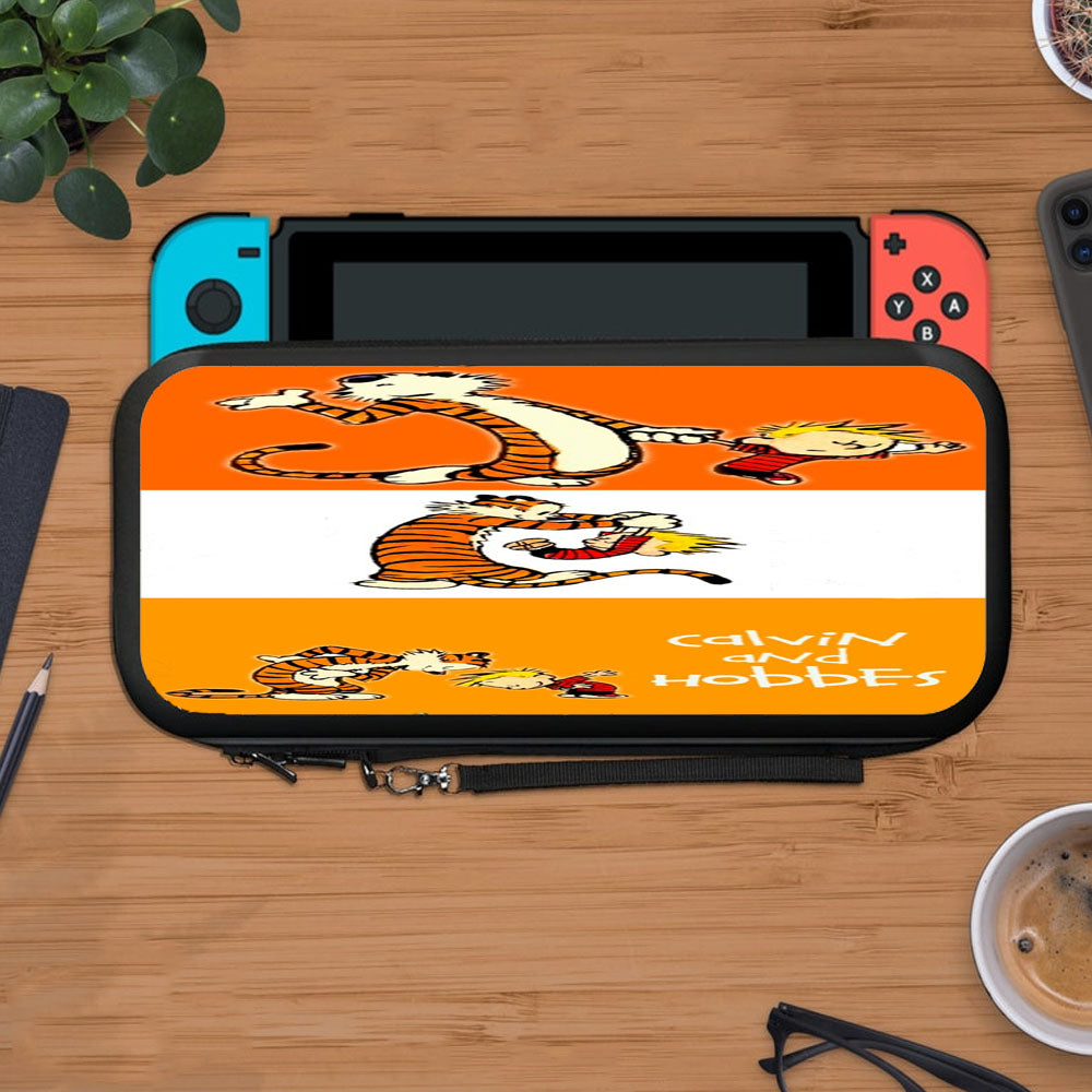 Calvin And Hobbes Orange Protective Carry Switch Nintendo Switch 2 Case