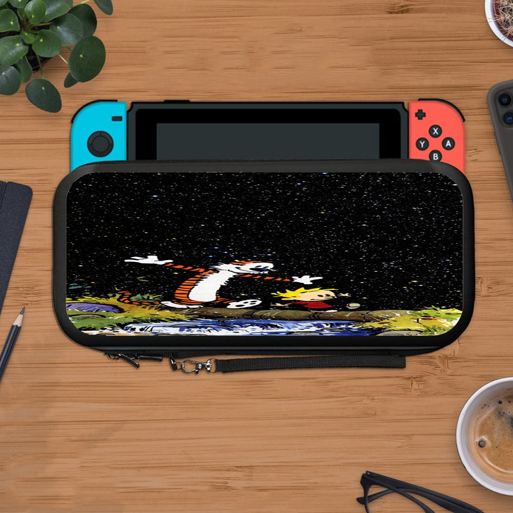 Calvin And Hobbes Stary Night Protective Carry Switch Nintendo Switch 2 Case