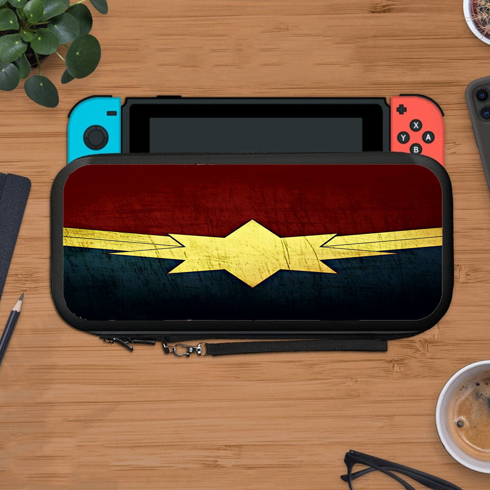 Captain Marvel Comics Logo Protective Carry Switch Nintendo Switch 2 Case