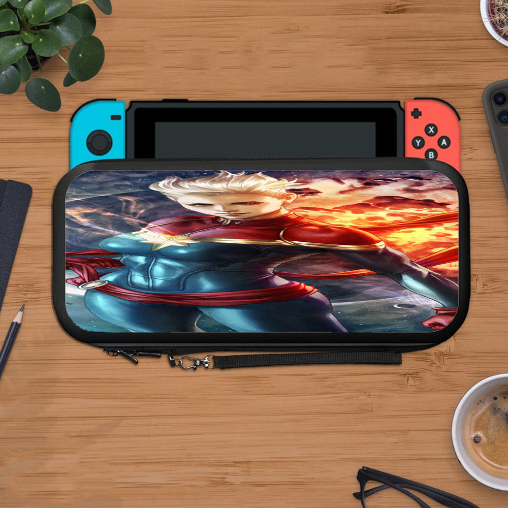 Captain Marvel War Fan Art Protective Carry Switch Nintendo Switch 2 Case