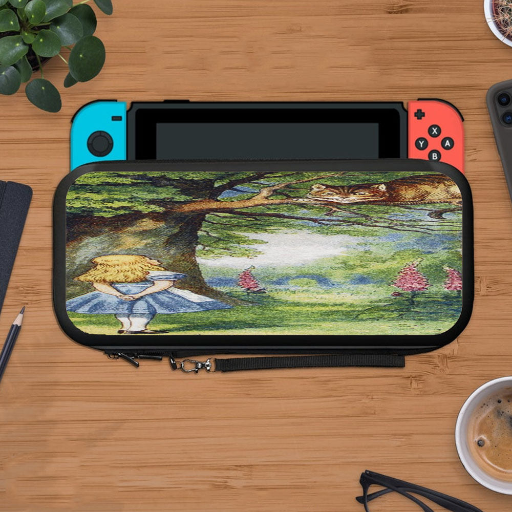 Chersire Cat And Alice Protective Carry Switch Nintendo Switch 2 Case
