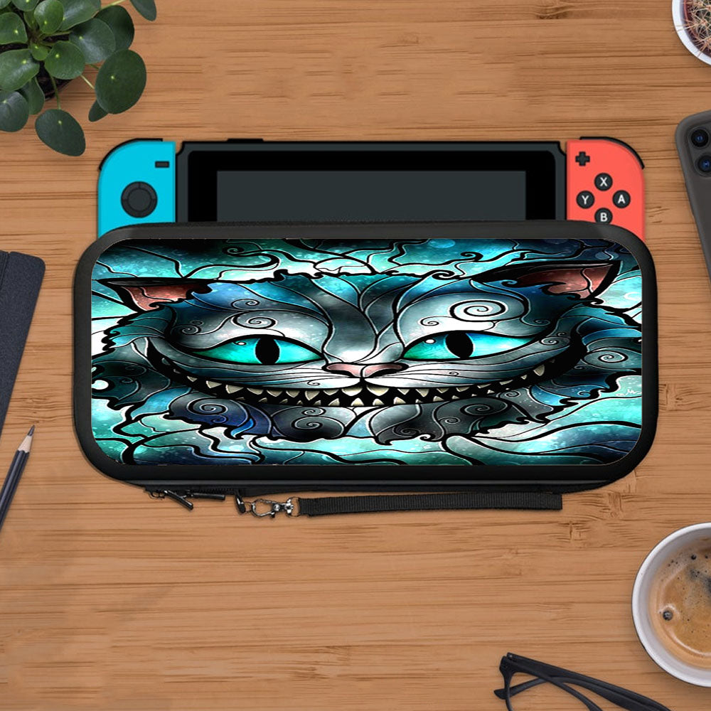 Cheshire Cat Disney Glass Alice Protective Carry Switch Nintendo Switch 2 Case