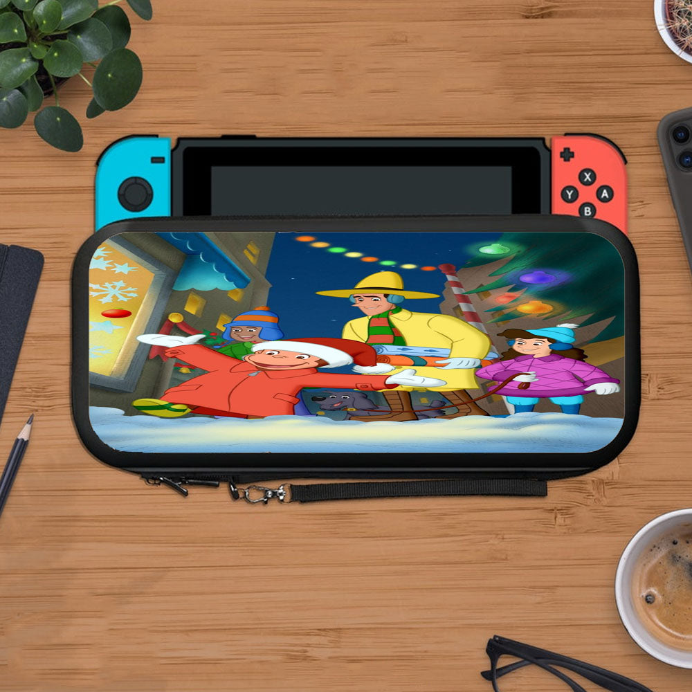 Christmas Curious George And Friends Protective Carry Switch Nintendo Switch 2 Case