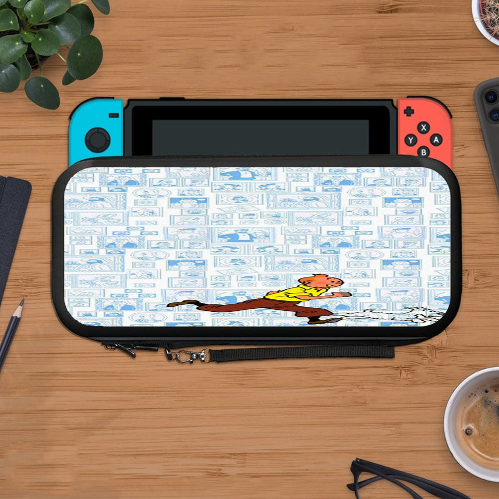 Comic Cartoon Tintin Wallpapers Protective Carry Switch Nintendo Switch 2 Case