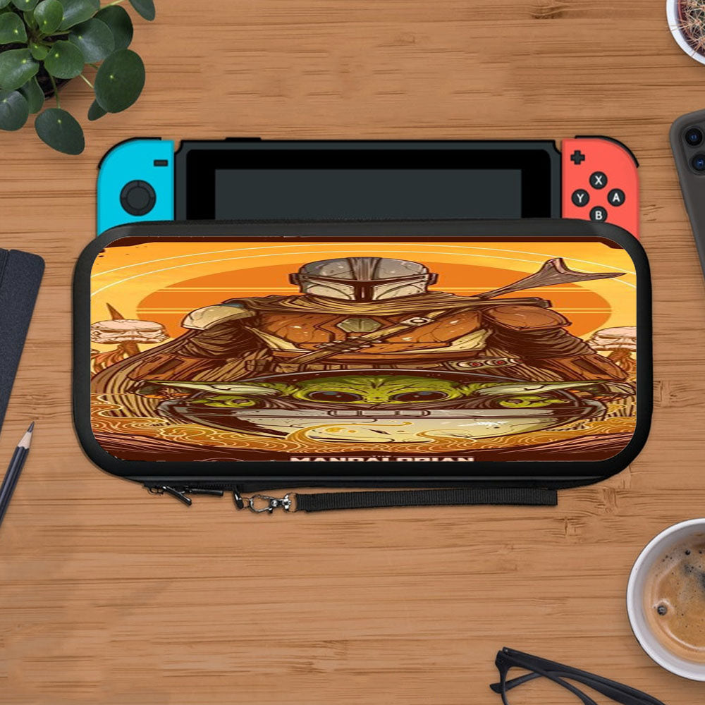 Cool Artwork Mandalorian Babby Yoda Protective Carry Switch Nintendo Switch 2 Case